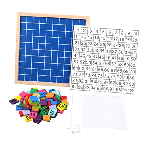 MUSISALY 1 100 Pairing Digital Board Kidcraft-spielset Intelligenzrätsel Spielzeug Für Kinder Kinderpuzzle Zahlenrätsel Für Kinder Puzzles Für Kinder Digitales Puzzle Hölzern Colorful von MUSISALY