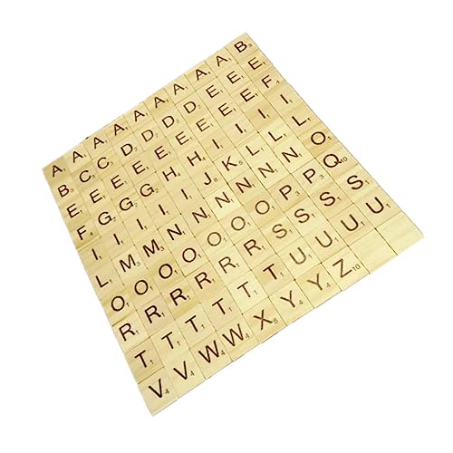 MUSISALY 1 200 Stück Kinderspiel Holzklötze Buchstabenrätsel Brettspiel-Buchstabenplättchen Kinder rätsel Kinder holzpuzzle Kinder holzspielzeug Früherziehung Puzzle Brief Holzspäne Bambus von MUSISALY