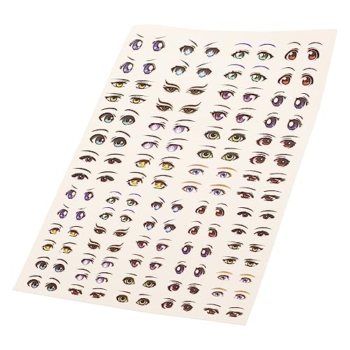 MUSISALY 1 Blatt Augenaufkleber Klebeetiketten DIY & Handwerk Aufkleber Augen Kinder Aufkleber Augäpfel Eye Patches Augensticker DIY Augenpapieraufkleber Animationsaufkleber Plastik von MUSISALY