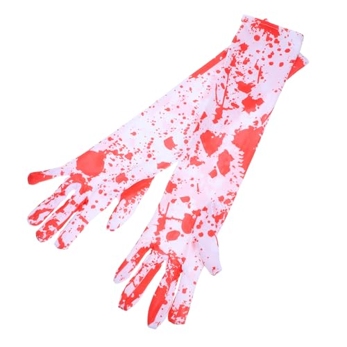 MUSISALY 1 Paar Blutige Handschuhe Für Geisterfestivals Party Bluthandschuhe Gruselige Handschuhe Blutbefleckte Handschuhe Halloween Handschuhe Horror Handschuhe Halloween Kostüme von MUSISALY