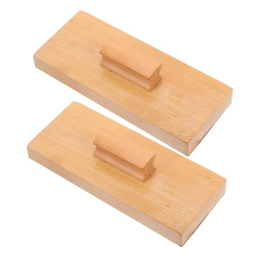 MUSISALY 1 Paar Resonanzboden Aus Holz Sandblock Musikspielzeug Kinder Sandblock Sandblock Spielzeug Kinder Percussion Spielzeug Musikinstrument Spielzeug Sandpapier von MUSISALY