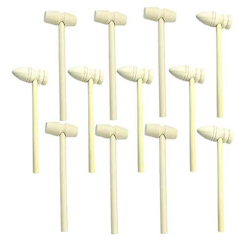 MUSISALY 1 Satz 24 STK Kinder Spielzeug Holz Hammer Kinder spielset pädagogisches Babyspielzeug Kinder bastelset basteln für Kinder bohrhammer Werkzeug Hummerschlägel aus Holz Kuchenhammer von MUSISALY