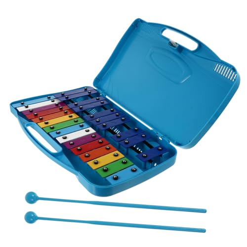 MUSISALY 1 Satz 25 Ton Klavierspielset Für Kleinkinder Handpercussion 25 Noten Orff Percussion Klavier Kinder Xylophon Percussion Spielzeugpercussion Mit 25 Noten Eisenplatte Blau von MUSISALY