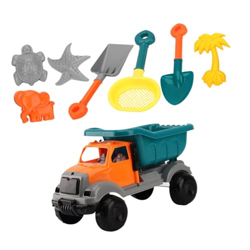 MUSISALY 1 Satz 8st Strand Spielzeugauto Bauauto Spielzeug Strandspielzeug Für Kinder Bagger Traktor Spielzeug Tragbares Sandspielzeug Spielzeug Für Den Strand Sandwerkzeuge Abs von MUSISALY