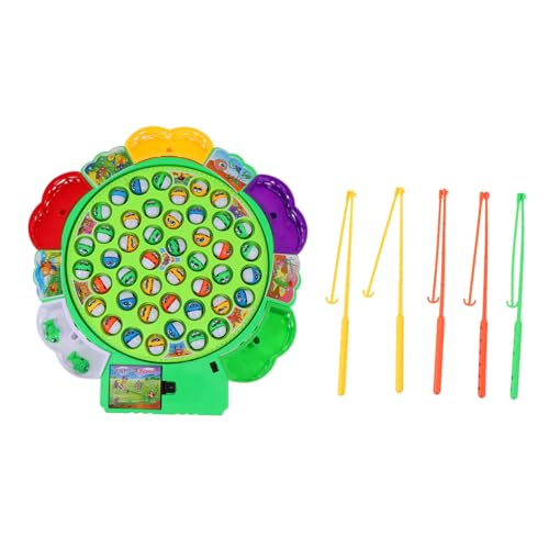 MUSISALY 1 Satz Angelrolle Spielzeug Angelspielbrett Desktop-Angelspiel Kinder sandspielzeug Kinder strandspielzeug Eltern-Kind-Spielzeug Rotierendes Angelspielzeug Plastik Colorful von MUSISALY