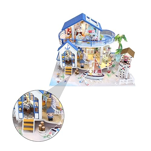 MUSISALY 1 Satz Architekturmodell Spielzeug Miniaturhaus weinachts geldgeschenke Weihnachten geburtstagsmitgebsl Ornamente Hausmodell selber Bauen Miniatur-DIY-Hausmodell hölzern von MUSISALY