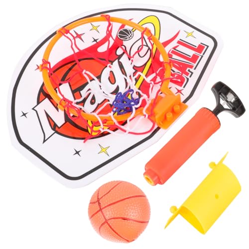 MUSISALY 1 Satz Basketballrahmen Zusammenklappbarer Basketballständer Basketbälle Im Freien Spielzeug Für Draußen Cartoon Wand-Basketball-Spielzeug Mini-Basketball-Spielzeug Plastik von MUSISALY