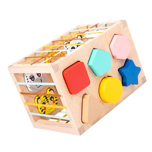 MUSISALY 1 Satz Cesare-Spielzeug Formspielzeug für Kleinkinder 1-3 Gehirnspielzeug Spielzeug für Kinder kinderspielzeug Tierspielzeug aus Holz Formsortierspielzeug für Kleinkinder 1-3 von MUSISALY