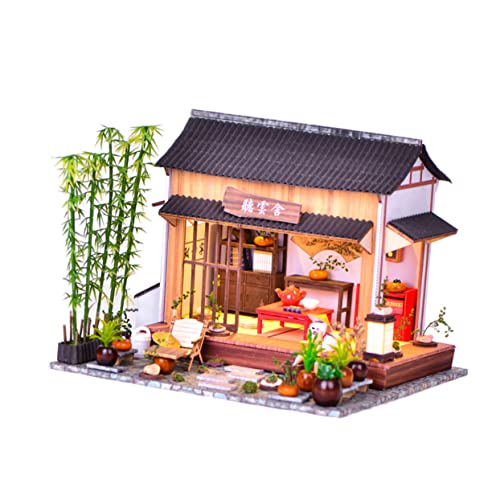 MUSISALY 1 Satz DIY Chinesischer Innenhof 3D- -Puzzle Miniaturdekoration Heimdekoration Mini-Spielzeug Miniaturornament Mini-möbel Miniatur-puppenmöbel Miniaturmöbel DIY Schmuck Holz von MUSISALY