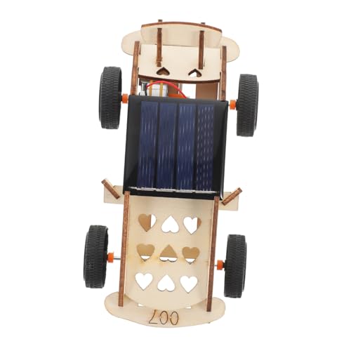 MUSISALY 1 Satz DIY-vorbau-Kits DIY-pädagogische Technische Experimente Solar-kit Spielzeug Zusammenbauen Solar-DIY-Spielzeug DIY Solar-DIY-montagespielzeug Wissenschafts-kit Hölzern von MUSISALY