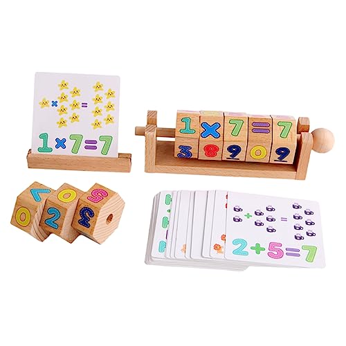 MUSISALY 3D-Arithmetik-Lernspielzeugset aus Holz für Jungen und Mädchen Mathematik-Lernspielzeug digitales Erkenntnisspiel Logikspiel für Kinder Jungen und Mädchen Mathematik-Lernspielzeug von MUSISALY