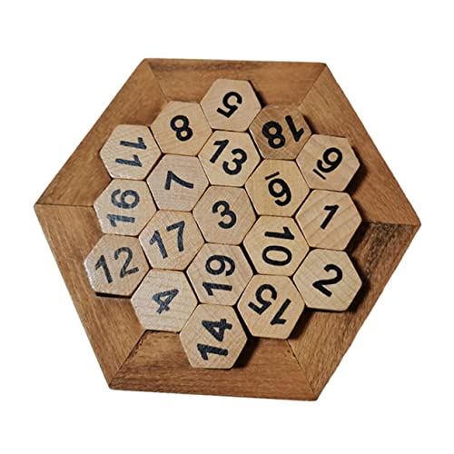 MUSISALY 1 Satz Digitales Spielspielzeug Mathe-zählspielzeug Lernspielzeug Puzzle Für Kleinkinder Kinderspielzeug Puzzle-Spielzeug Spielzeug Zum Sortieren Von Zahlen Baustein-Puzzle Holz von MUSISALY