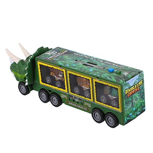 MUSISALY 1 Satz Dinosaurier-LKW Tierrückenspielzeug Tiere LKW-Spielzeug Kinder puppenwagen kinderspielzeug Auto Autospielzeug für Kinder Pull-Back-Dinosaurier-Auto Mit Knopfbatterie Green von MUSISALY