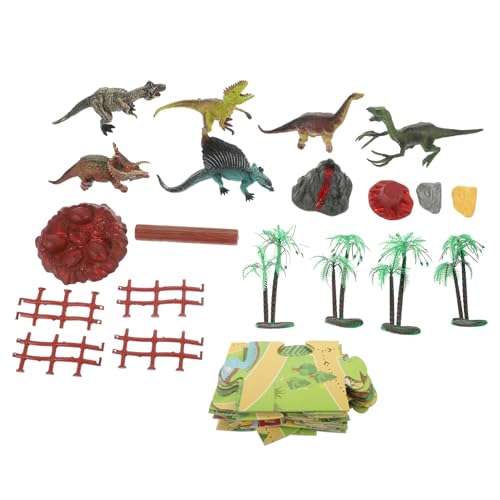 MUSISALY 1 Satz Dinosaurier-Spielzeug Teppich Mit Tierdruck Kinder Dinosaurier Teppich Spielzeug Teppiche Aus Tierhaut Lebendige Dinosaurier-modellspielzeuge Kinderspielzeug Green Plastik von MUSISALY