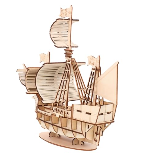 MUSISALY 1 Satz Diorama Spielzeug für Kinder kinderspielzeug Puzzle Spielzeug 3D-Puzzle-Spielzeug 3D-Puzzles für Kinder Segelschiff-Puzzlespielzeug aus Holz 3D-Montagepuzzle von MUSISALY