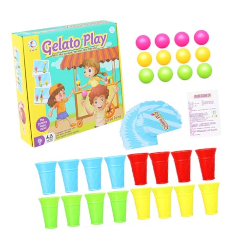 MUSISALY 1 Satz -Spiel Tassen Für Kinder Eiswaffel Spielzeug Sportspielzeug Für Kleinkinder Spiele Für Eiscreme-Partys Desktop-Spielzeug Stapelspielzeug Für Babys Mini-Spielzeug Abs von MUSISALY