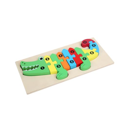 MUSISALY 1 Satz Erleuchtung Frühes Bildungs Spielzeug Tier-Matching-Puzzle Kinder Spielsets Lernspielzeug Für Kleinkinder Puzzle-Spielzeug Spielzeug Der Frühen Aufklärung Holzpuzzle Hölzern von MUSISALY