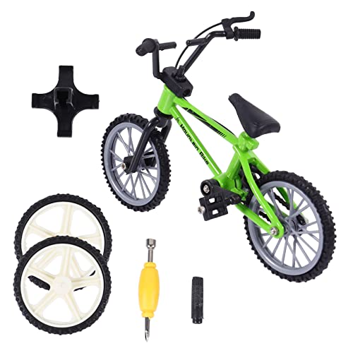 MUSISALY 1 Satz Fingerrad Mini-MTB Simulationsrad Miniaturen Miniaturbausatz Puzzle-Spielzeug Streichkit Fingerfahrräder Mini-Finger Mini-Spielzeug Mini-Bikes Gehirnspielzeug Green Plastik von MUSISALY