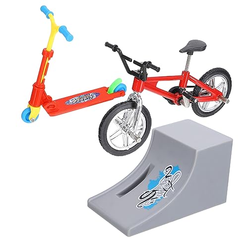 MUSISALY 1 Satz Fingerrad Mini-Scooter Mini-Skateboards Für Kinderfinger Mini-Fahrrad Brettspielspielzeug Neuheit Fingerspielzeug Heimtrainer Fingersportspielzeug Fingerscooter Plastik Rot von MUSISALY