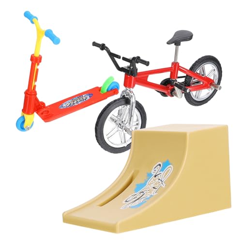 MUSISALY 1 Satz Fingerrad tragbarer Roller Mini-Skateboards Fingerfahrradspielzeug Finger-Skateboard-Spielzeug Mini-Fahrrad Spielzeuge Fingersportspielzeug tragbares Fingerspielzeug Plastik von MUSISALY