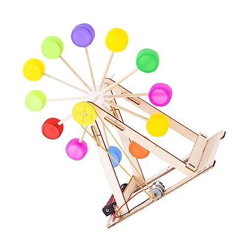 MUSISALY 1 Satz Flaschenverschluss Riesenrad Spielzeug Holz Riesenrad Modelle Kinder Riesenrad Modelle DIY Riesenrad Modelle Holzmodell Für Kinder Handgefertigte Modelle Für Kinder von MUSISALY