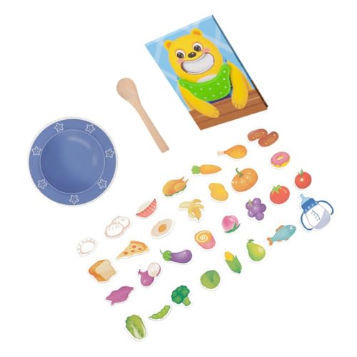 MUSISALY 1 Satz Fütterungsspiel Spielzeug Kleinkind so, würde es füttern koch Rollenspiel Spielzeug interaktives Spielzeug küchenspielzeug für Kinder Safe Toy Rollenspiel aus Holz von MUSISALY