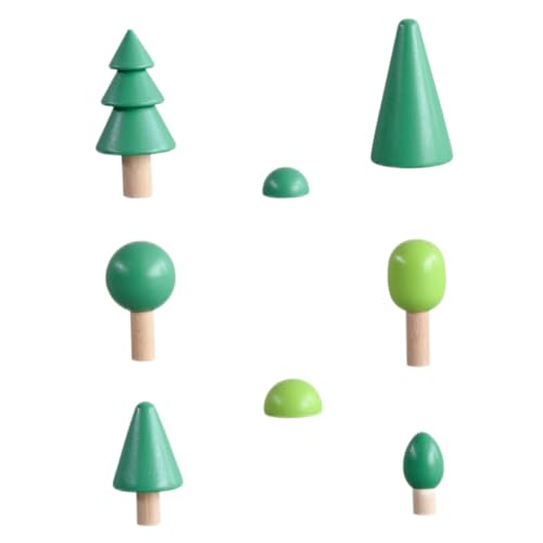 MUSISALY 1 Satz Gartenspielzeug Babyblöcke Spielzeug Stapelspielzeug für Babys kinderspielzeug Spielzeug für Kinder Toys Forest Toys Lernspielzeug Bauklötze aus Holz Green von MUSISALY