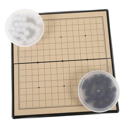 MUSISALY 1 Satz Gehen Sie Zum Backgammon-Set Magnetisches Brettspiel Magnetisches Go-Spiel Desktop-Spiele Tragbares Schach Spiel Gehen Magnetisch Gehen Chinesische Spiele Plastik von MUSISALY