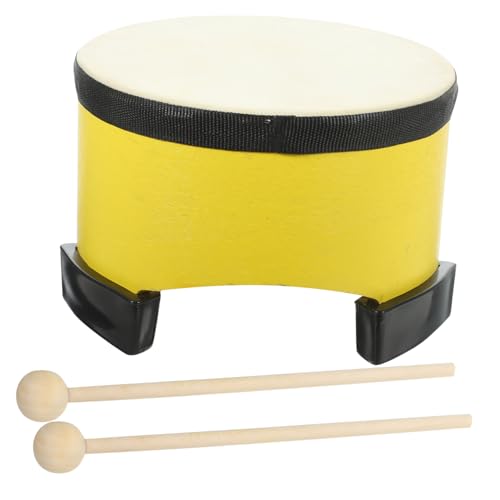 MUSISALY 1 Satz Große Trommel Aus Schaffell Musikinstrumente Für Kleinkinder Lernspielzeug Für Kleinkinder Kindermusik Trommel Musik-Trommel-Spielzeug Percussion-Spielzeug-Trommel Holzkreis von MUSISALY