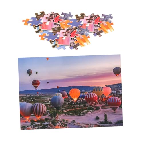 MUSISALY 1 Satz Heißluftballon-Puzzle Puzzle für Kinder Landschaft Puzzle one Piece Jigsaw Puzzle Kinder Puzzle Kleinkindspielzeug Kleinkind-Puzzle Papierpuzzle-Landschaft Puzzle-Spielzeug von MUSISALY