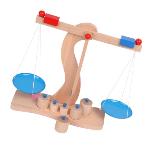 MUSISALY 1 Satz Hölzerne Digitale Waage Lernspielzeug Pädagogisches Waage Waage- Balance-Spiel Maßstabsgetreues Balancespielzeug Balkenwaage von MUSISALY