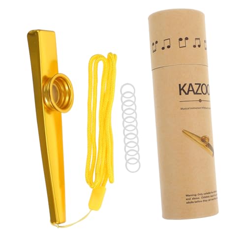 MUSISALY 1 Satz Kazoo-Set Kazoos Für Anfänger Musikperformance Kazoo Kazoos Mit Lanyards Kinder-Kazoo Kazoo- Kleiner Kazoo Rucksackreisender Kazoo Elektrischer Kazoo Aluminiumlegierung von MUSISALY