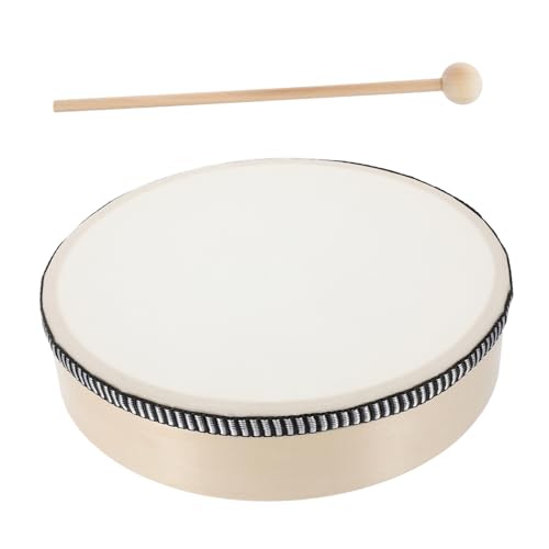 MUSISALY 1 Satz Kinderspielzeug-Tamburin kinderinstrumente musikinstrumente Tambourine Chakra-Trommel Trommelmaschine Handtrommelinstrument Percussion-Instrument für Kleinkinder Holz von MUSISALY