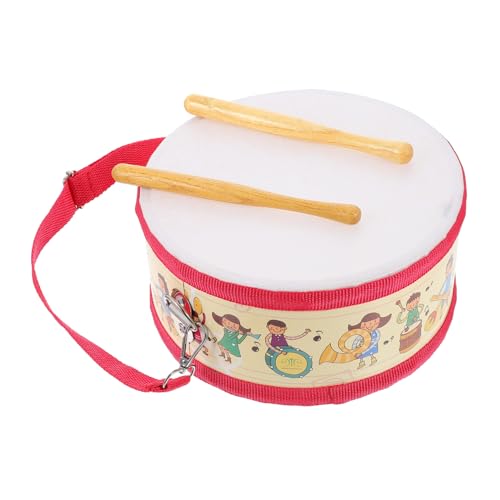 MUSISALY 1 Satz Kleine Trommel Für Kinder Handtrommel Spielen Handtrommel Spielzeug Musikalisches Trommelspielzeug Musiktrommel Für Kind Spielzeug Für Babytrommeln Musikinstrument Hölzern von MUSISALY