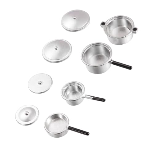 MUSISALY 1 Satz Mini-Kochutensilien Mini-Verzierung Spielzeug für Kochspielzeug Kinder küche Spielzeug Kitchen Toys for ' Kitchen Play Set Mini-Küchengeschirr Silver von MUSISALY