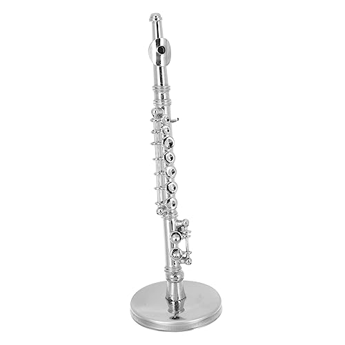 MUSISALY 1 Satz Modell Miniaturflöte Spielzeug Miniatur-hausdekor Mini-Spielzeug Simuliertes Musikinstrumentenmodell Kleinkindspielzeug Mini-musikinstrumente Mini- Silver Kupfer von MUSISALY