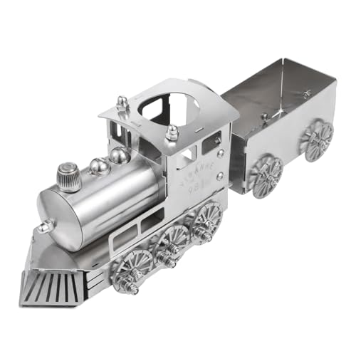 MUSISALY 1 Satz Modelleisenbahn bürodeko büro Dekoration Geburtstagsgeschenke dekoringe lokomotiven Retro-Zug Schreibtisch-Zug-Ornament dekorativer Zug Tisch Zug Rostfreier Stahl Silver von MUSISALY