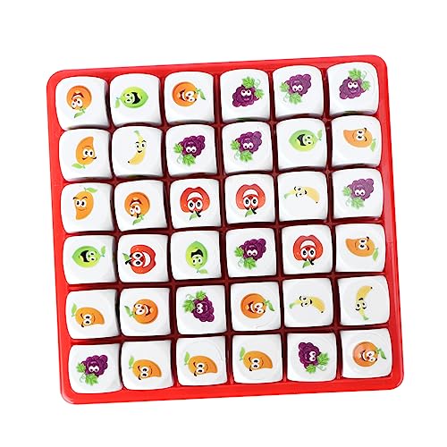 MUSISALY 1 Satz Obst-Sudoku-Spiel Sudoku-Spiel Schach Spielzeug Für Kinder Sudoku Im Fruchtstil Kidcraft-spielset Logik Denkendes Schachspielzeug Familien-Desktop-Spiel Sudoku-Schach Papier von MUSISALY