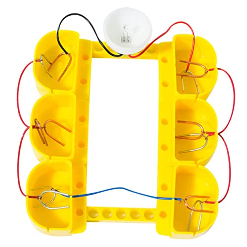 MUSISALY 1 Satz Obstbatterie selber Machen Science-Kit für Fruchtbatterien Kartoffelspielzeug Kinder experimente Experiment Kinder Wissenschafts-Kit Experimentierkästen Zink-Kupfer Yellow von MUSISALY