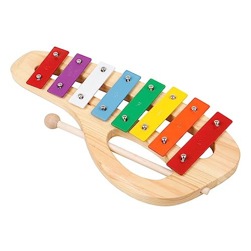 MUSISALY 1 Satz Oktave Handpercussion holzspielzeug musikinstrumente Musikalisches Lernspielzeug musikspielzeug Schlaginstrument orff Musik hölzern Colorful von MUSISALY