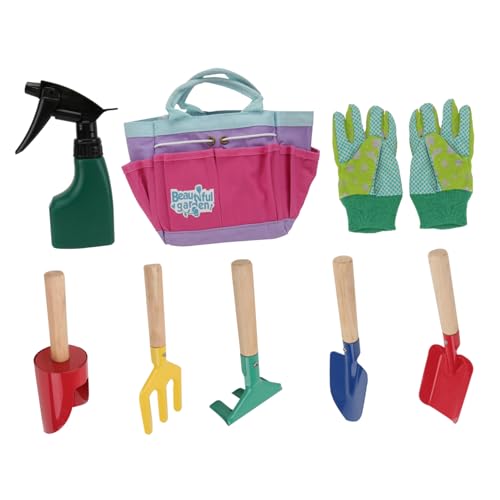 MUSISALY 1 Satz Pflanzwerkzeuge Für Kinder Spielzeug Kits Für Kinder Handkelle Garten Strandwerkzeug Für Kinder Mini-Werkzeuge Mini-strandbagger Gartenwerkzeugsatz Kinder Bagger Holz von MUSISALY