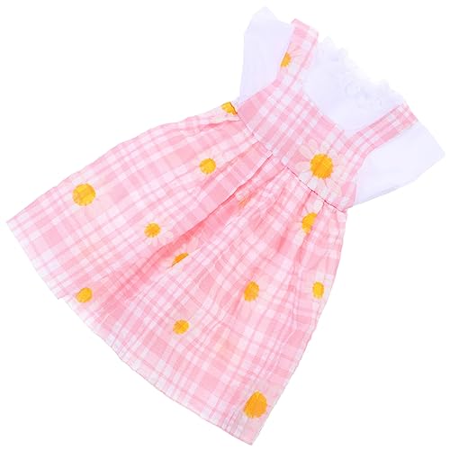 MUSISALY 1 Satz Puppenkleidung Puppen Kleidung doll Accessories Puppenbekleidungsset Puppenoutfit Kleidung für Stoffpuppen zarter Puppenrock zartes Puppenkleid schöner Puppenrock Rosa von MUSISALY