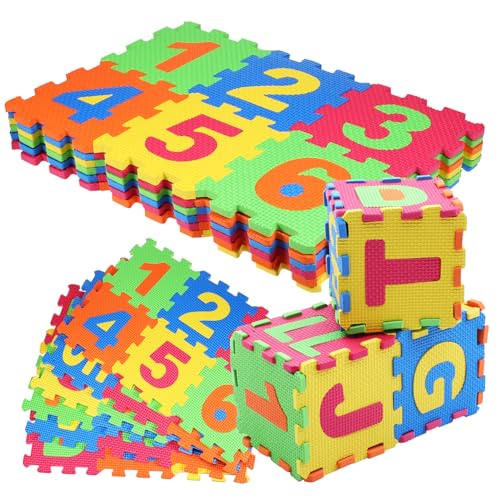 MUSISALY 1 Satz Puzzle-Bodenmatte ineinandergreifende Zahlenplättchen Kinder-Puzzle-Alphabet Puzzlematte spaß geldschrank Teppich fußmatte Schaumstofffliesen Schaumfliesen für Fußböden Eva von MUSISALY