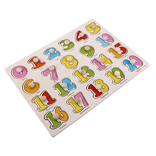 MUSISALY 1 Satz Puzzle Kinderrätsel Spielzeug laubsägen für Kinder rätsel für Kinder Funny Toys holzspielsachen mitbringsel Kindergeburtstag Rätsel zum frühen Lernen hölzern Colorful von MUSISALY