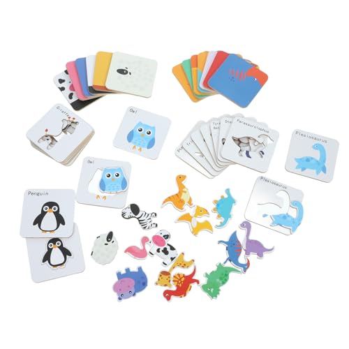 MUSISALY 1 Satz Puzzle Spielzeug Für Kinder Spielzeug Kleinkindspielzeug Tierische Rätsel Kindererziehung Spielzeug -rätsel Lernspielzeug Für Kleinkinder Rätsel Für Babys Papier von MUSISALY