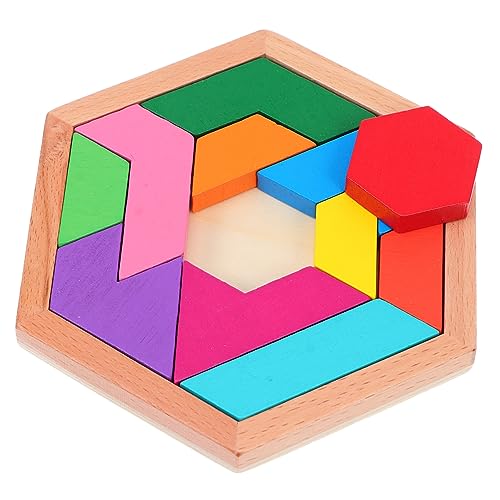 MUSISALY 1 Satz Puzzle-bausteine Tangram-Puzzle Tangram-rätsel Für Tangram-Form-Puzzle Spielzeug Rätsel Für Erwachsene Colorful Umweltfreundliche Farbe Auf Wasserbasis von MUSISALY