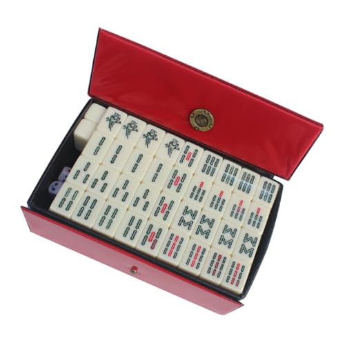 MUSISALY 1 Satz Reise Freizeit Mahjong Chinesisches Mini-Mahjong-Spiel Mahjong Karten 2022 Mahjong-Spielzeug Mahjong Mini Mahjong Spiele Mahjong Game Miniatur-Mahjong-Kit majiang Acryl von MUSISALY