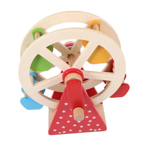 MUSISALY 1 Satz Riesenrad Aus Holz Manuelles Drehspielzeug Für Kinder Interessantes Kinderspielzeug Denksportaufgabe Für Erwachsene Und Kinder Manuelles Rotationsspielzeug Hölzern von MUSISALY