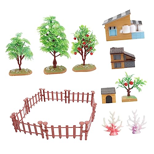 MUSISALY 1 Satz Simulierte Landwirtschaft und Ranch DIY Schmuck Miniatur-Bauernhofzaun Mini-Gartenset Pflanzenzaun bauernhofspielzeug Farm Spielzeug Spielzeugmodell für Kinder Hausmodell von MUSISALY