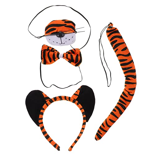 MUSISALY 1 Satz Tiger-Anzug Tigerohren Cartoon-Tiger-kostüm Tiger Verkleiden Tigerkostüm Für Kinder Kinderkostüme Tiger-kostüm-kit Cosplay Kostüm Tiger Tiger-Cosplay-kostüm Stoff von MUSISALY